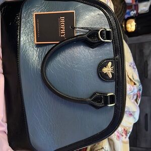 Blue and Black Women's Bag